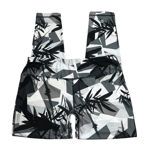 Sweaty Betty Contour Workout Leggings Bamboo Shadow Midrise Size Large Short - Picture 2 of 13